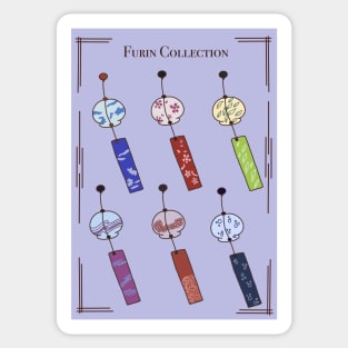 Japanese Wind Chimes Collection Sticker